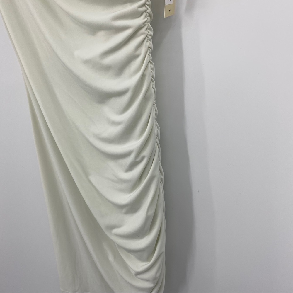 Graham & Spencer asymmetric ruched jersey knit dress NWT - Picture 5 of 8